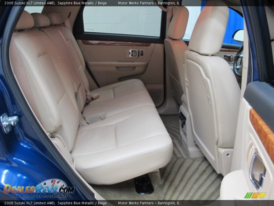 2008 Suzuki XL7 Limited AWD Sapphire Blue Metallic / Beige Photo #22