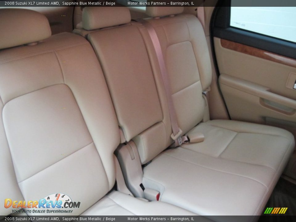 2008 Suzuki XL7 Limited AWD Sapphire Blue Metallic / Beige Photo #23