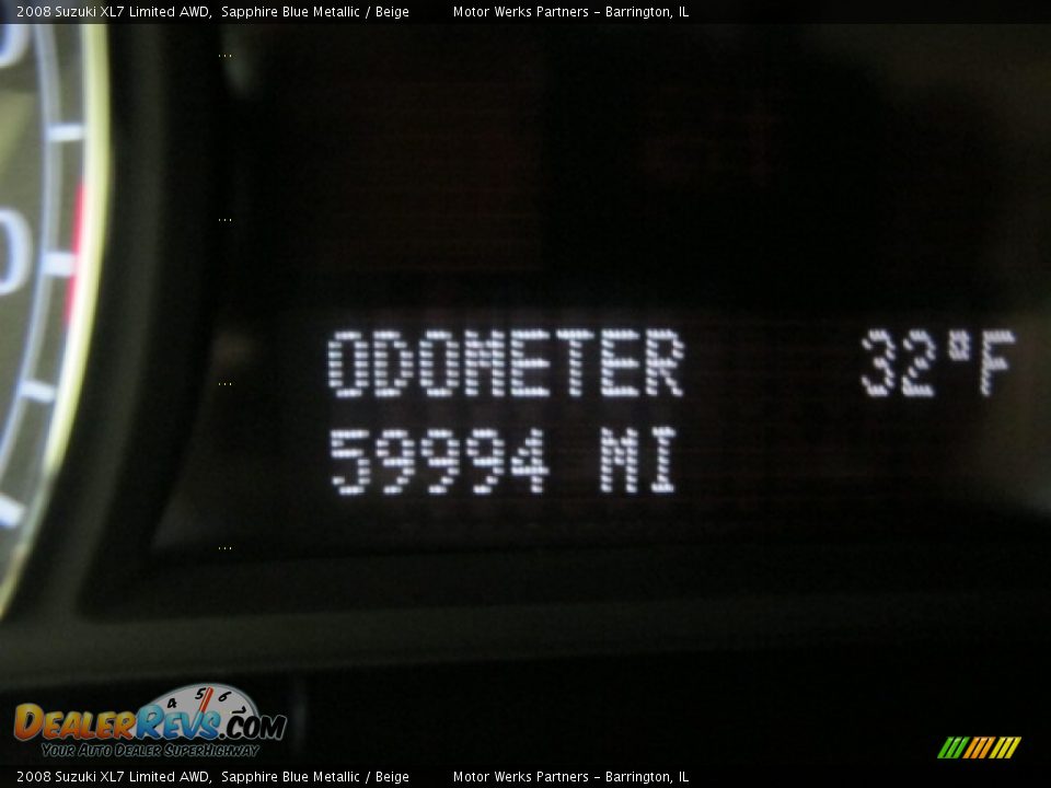 2008 Suzuki XL7 Limited AWD Sapphire Blue Metallic / Beige Photo #30