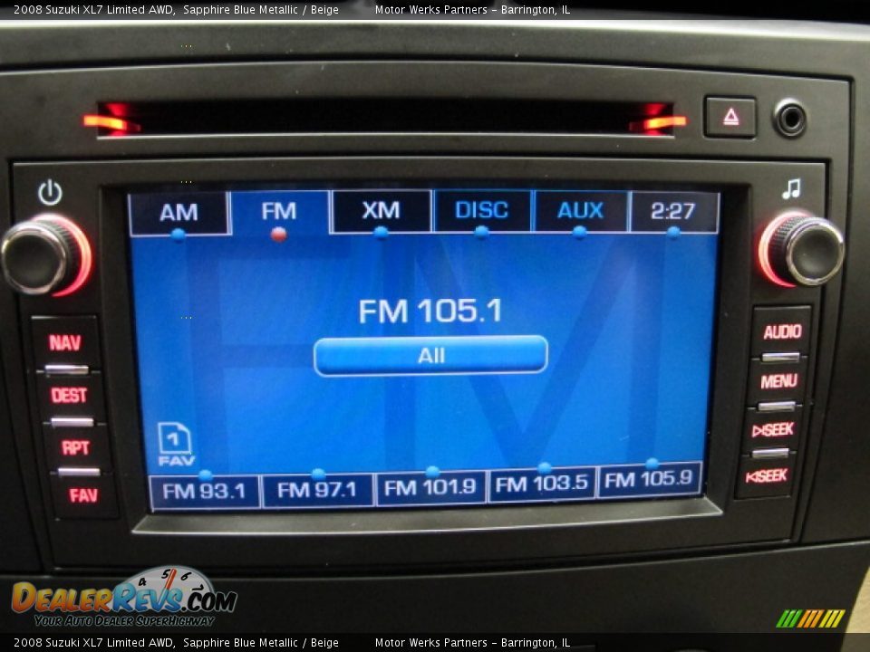 2008 Suzuki XL7 Limited AWD Sapphire Blue Metallic / Beige Photo #33