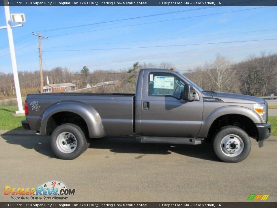 Sterling Grey Metallic 2012 Ford F350 Super Duty XL Regular Cab 4x4 Dually Photo #2