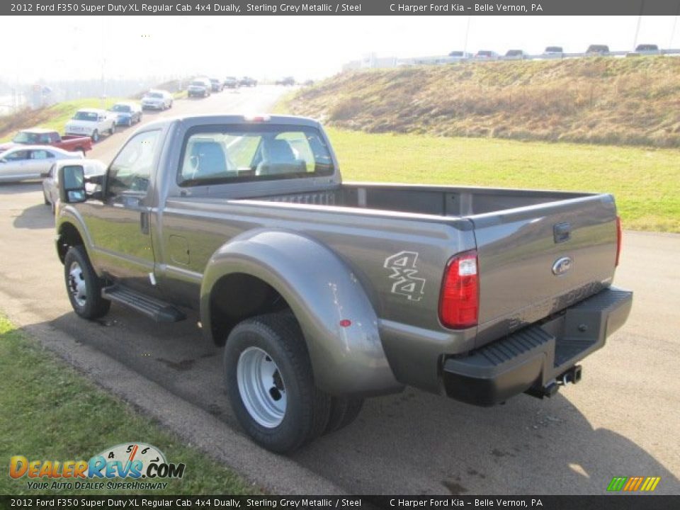 2012 Ford F350 Super Duty XL Regular Cab 4x4 Dually Sterling Grey Metallic / Steel Photo #12