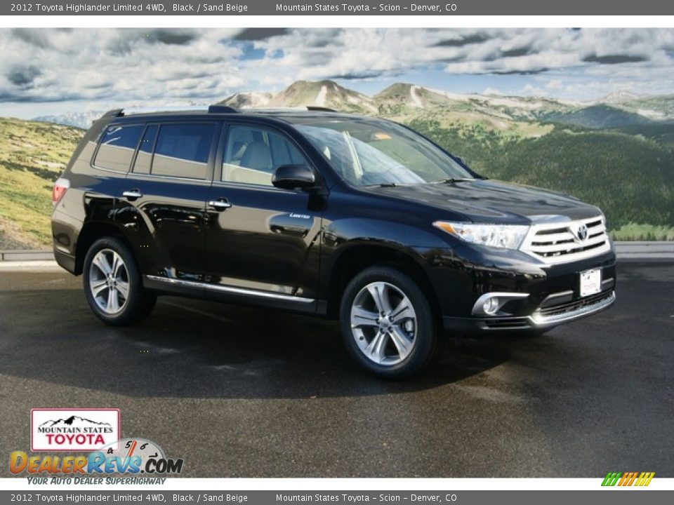 2012 toyota highlander limited black #1