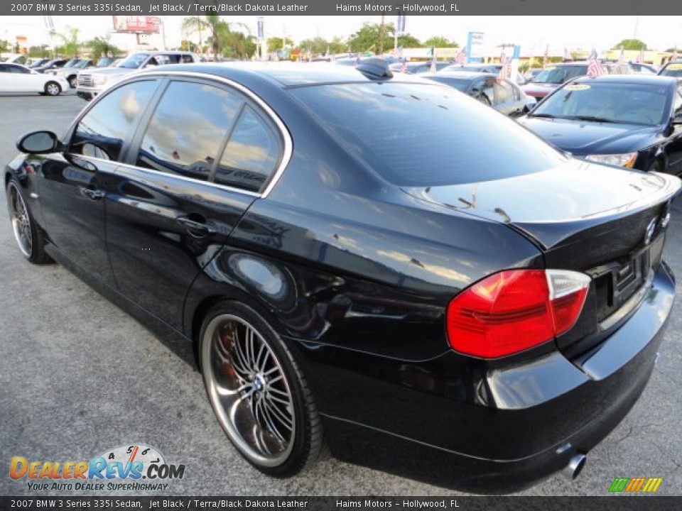 2007 BMW 3 Series 335i Sedan Jet Black / Terra/Black Dakota Leather Photo #4