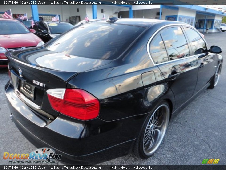 2007 BMW 3 Series 335i Sedan Jet Black / Terra/Black Dakota Leather Photo #6