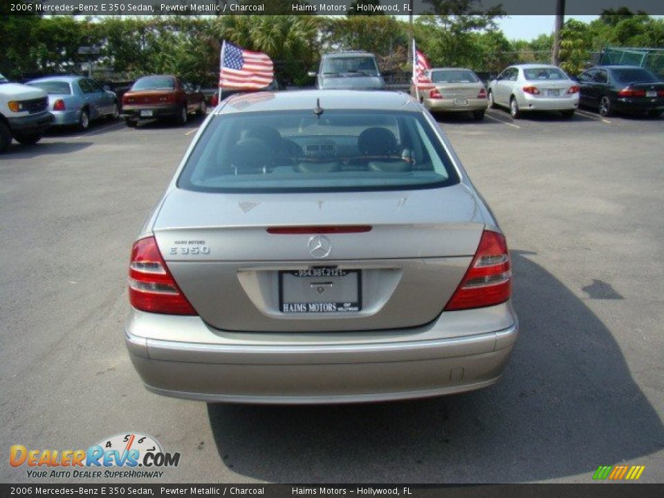 2006 Mercedes-Benz E 350 Sedan Pewter Metallic / Charcoal Photo #6