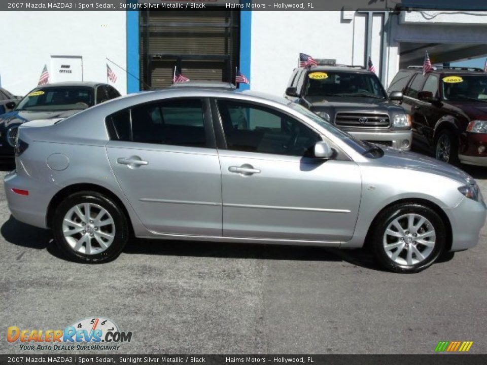 2007 Mazda MAZDA3 i Sport Sedan Sunlight Silver Metallic / Black Photo #4