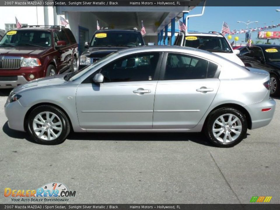 2007 Mazda MAZDA3 i Sport Sedan Sunlight Silver Metallic / Black Photo #8