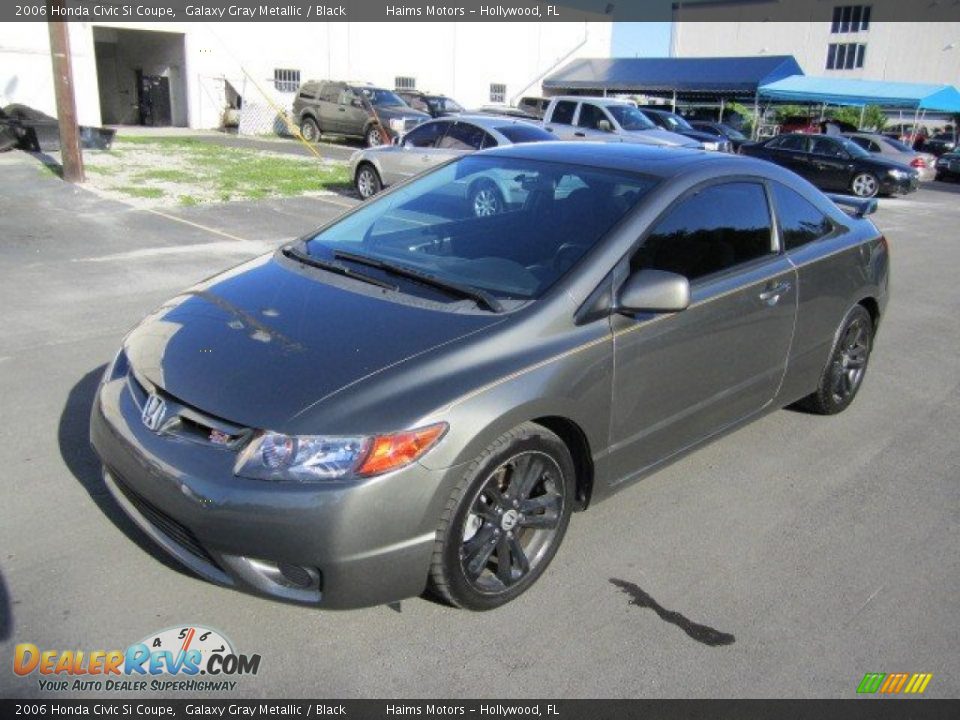 2006 Honda Civic Si Coupe Galaxy Gray Metallic / Black Photo #1
