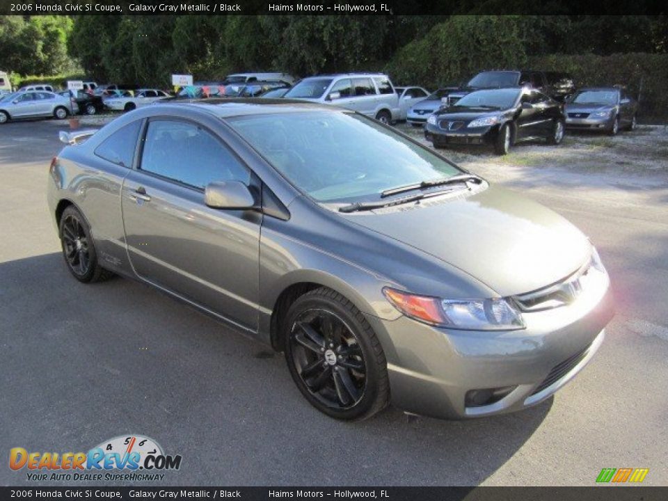 2006 Honda Civic Si Coupe Galaxy Gray Metallic / Black Photo #3