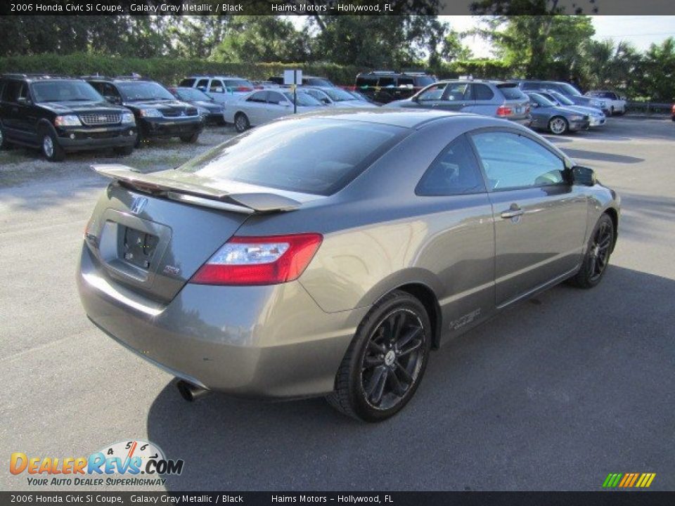 2006 Honda Civic Si Coupe Galaxy Gray Metallic / Black Photo #5