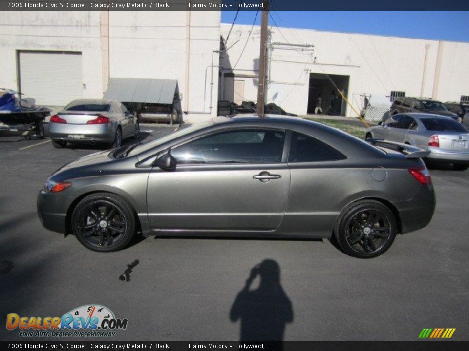 2006 Honda Civic Si Coupe Galaxy Gray Metallic / Black Photo #8