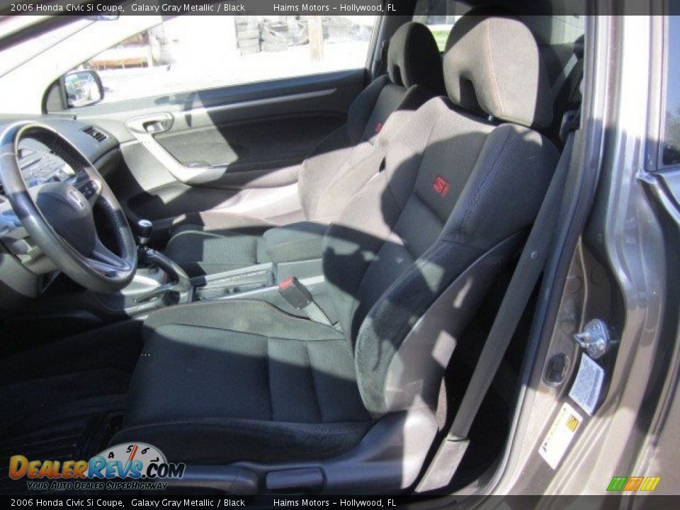 2006 Honda Civic Si Coupe Galaxy Gray Metallic / Black Photo #10
