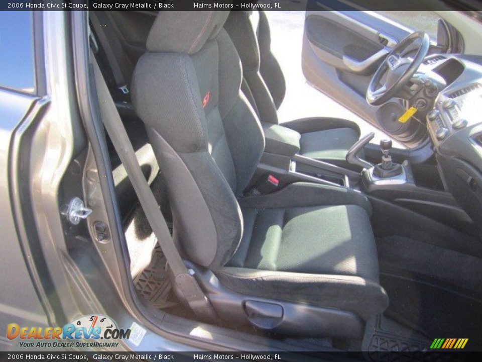 2006 Honda Civic Si Coupe Galaxy Gray Metallic / Black Photo #13