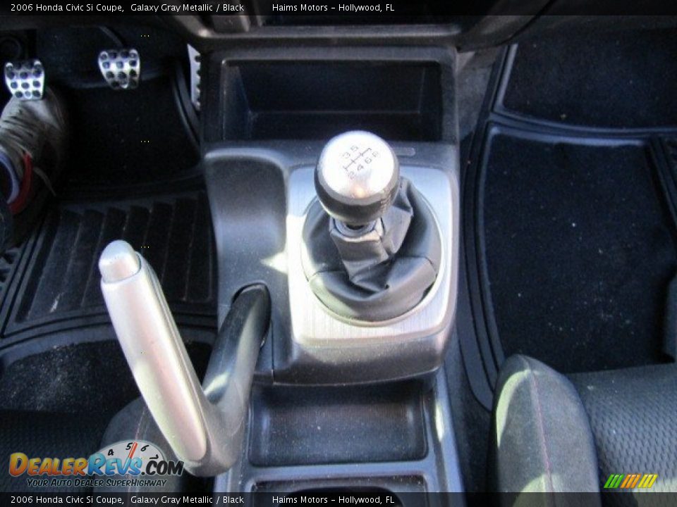 2006 Honda Civic Si Coupe Galaxy Gray Metallic / Black Photo #16