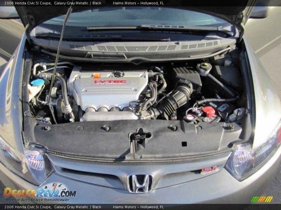 2006 Honda Civic Si Coupe Galaxy Gray Metallic / Black Photo #17