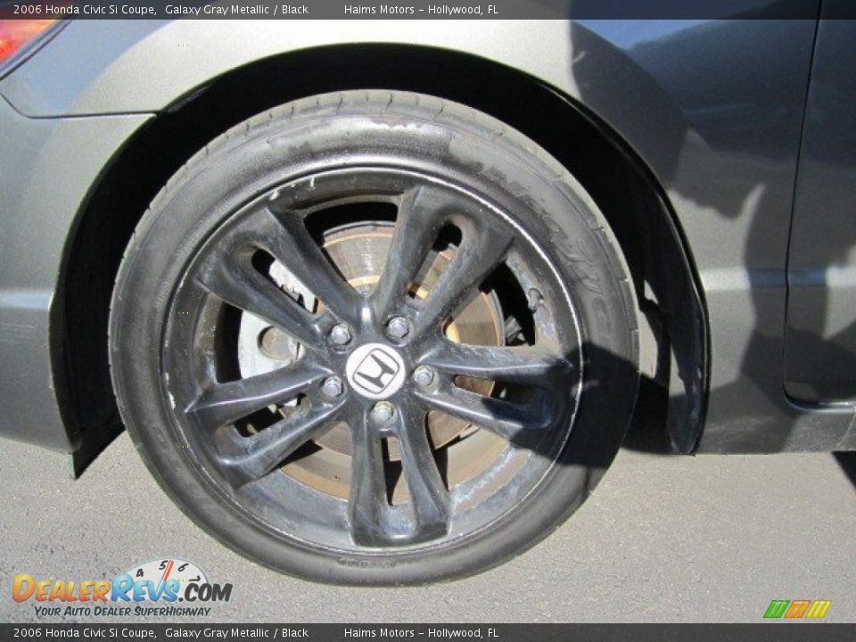 2006 Honda Civic Si Coupe Galaxy Gray Metallic / Black Photo #18