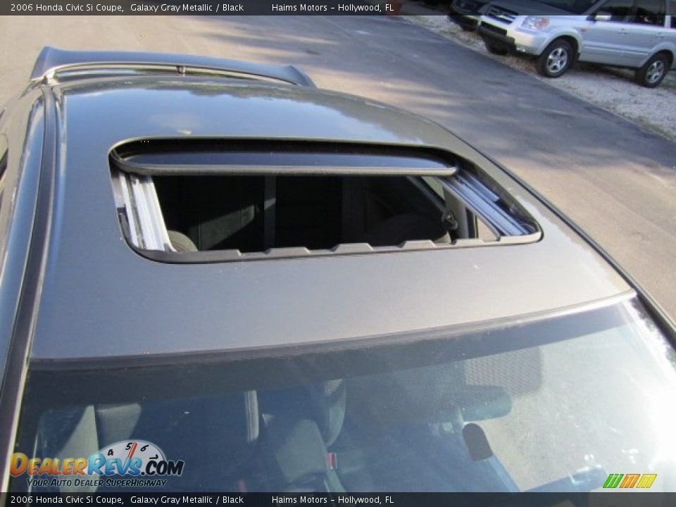 2006 Honda Civic Si Coupe Galaxy Gray Metallic / Black Photo #19