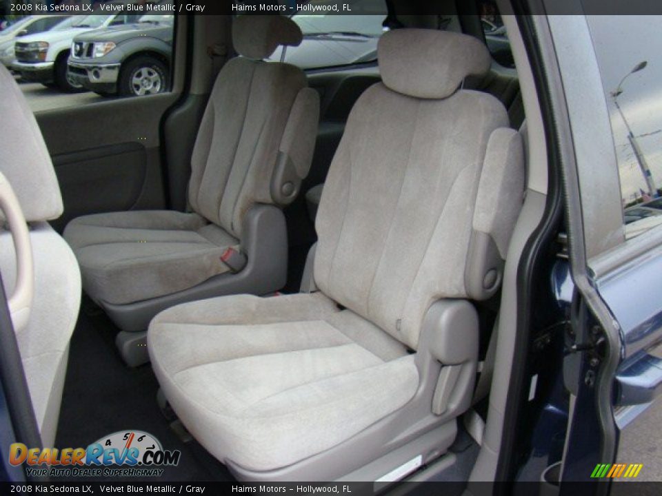 2008 Kia Sedona LX Velvet Blue Metallic / Gray Photo #11