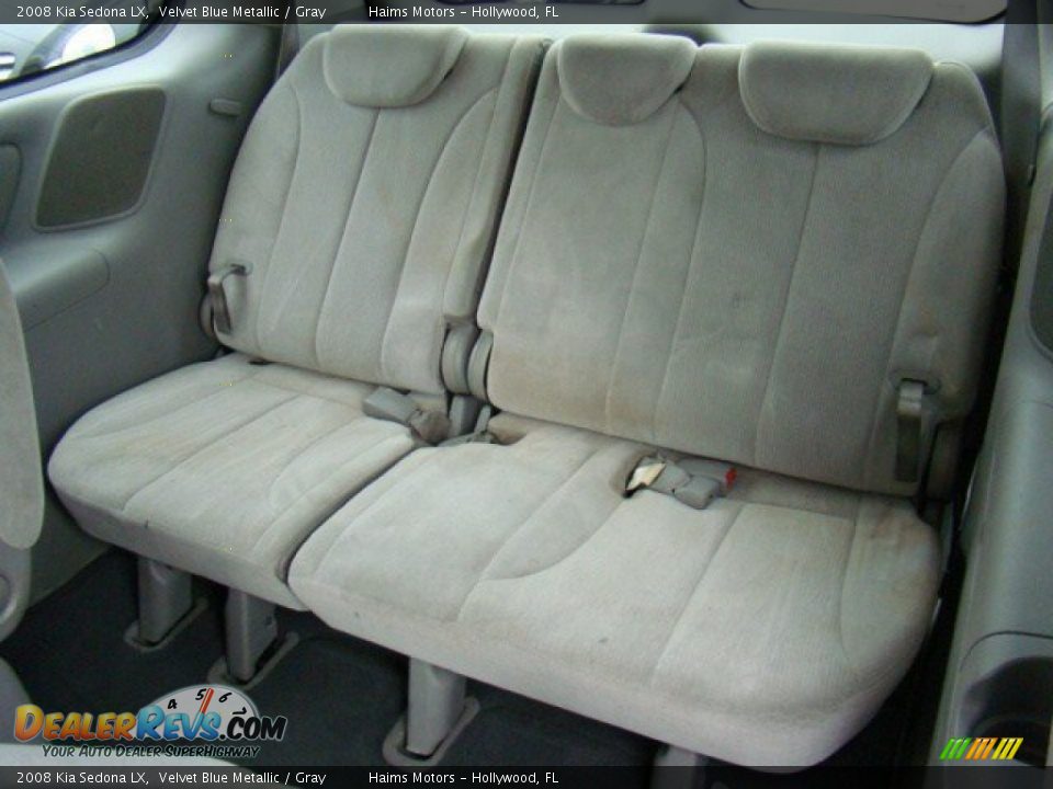 2008 Kia Sedona LX Velvet Blue Metallic / Gray Photo #12