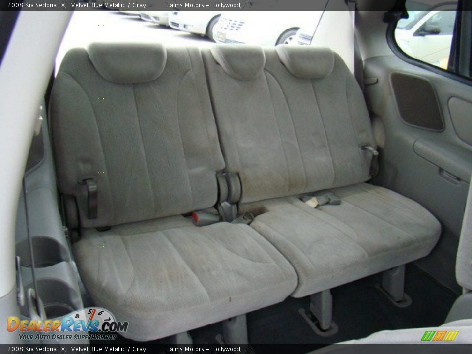 2008 Kia Sedona LX Velvet Blue Metallic / Gray Photo #14