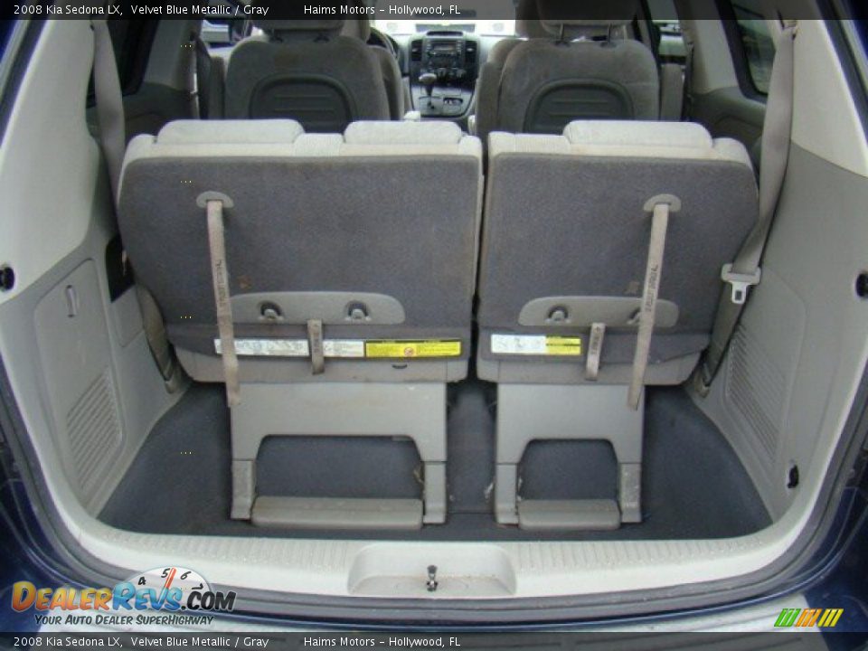 2008 Kia Sedona LX Velvet Blue Metallic / Gray Photo #15