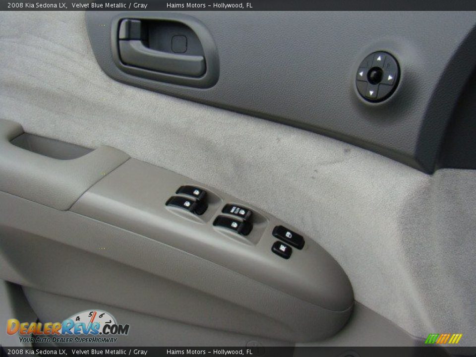 2008 Kia Sedona LX Velvet Blue Metallic / Gray Photo #20