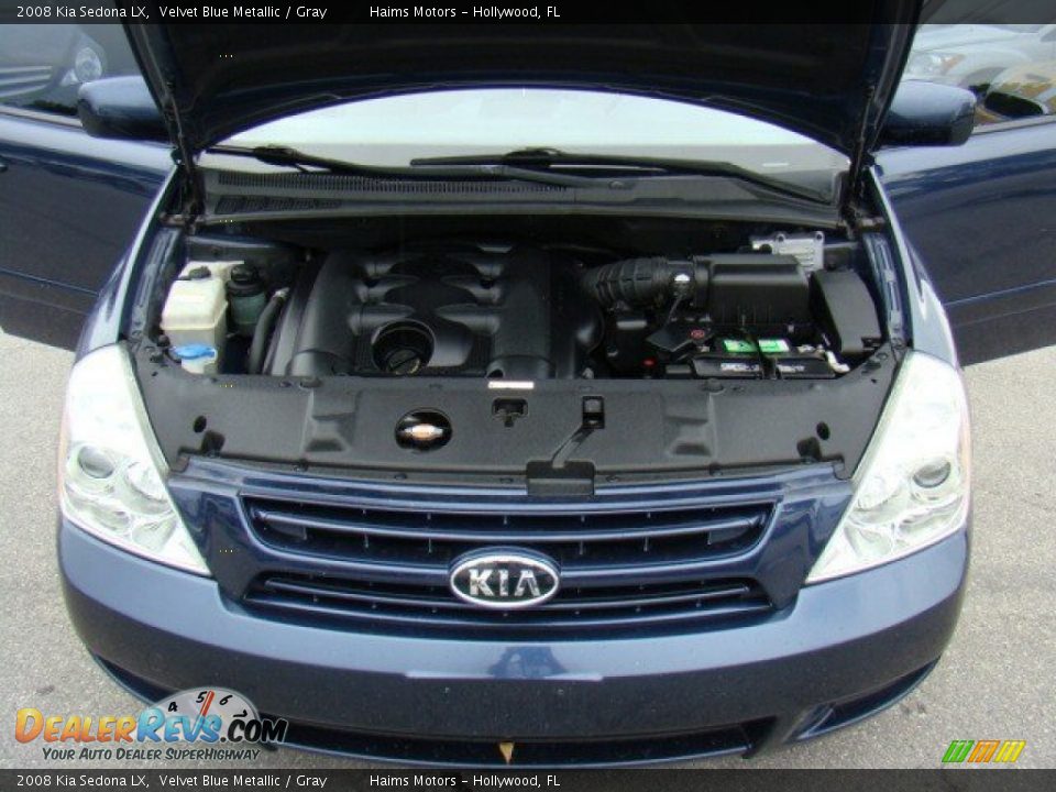 2008 Kia Sedona LX Velvet Blue Metallic / Gray Photo #21