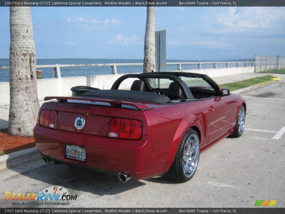 2007 Ford Mustang GT/CS California Special Convertible Redfire Metallic / Black/Dove Accent Photo #3