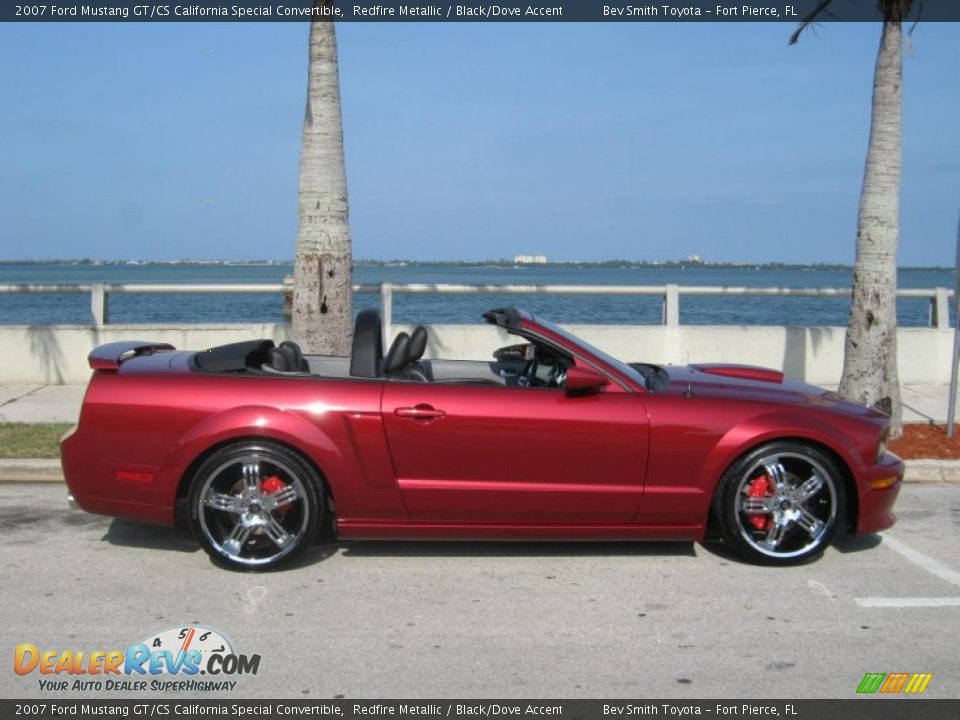 2007 Ford Mustang GT/CS California Special Convertible Redfire Metallic / Black/Dove Accent Photo #5