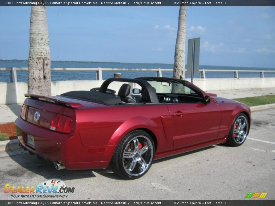 2007 Ford Mustang GT/CS California Special Convertible Redfire Metallic / Black/Dove Accent Photo #6