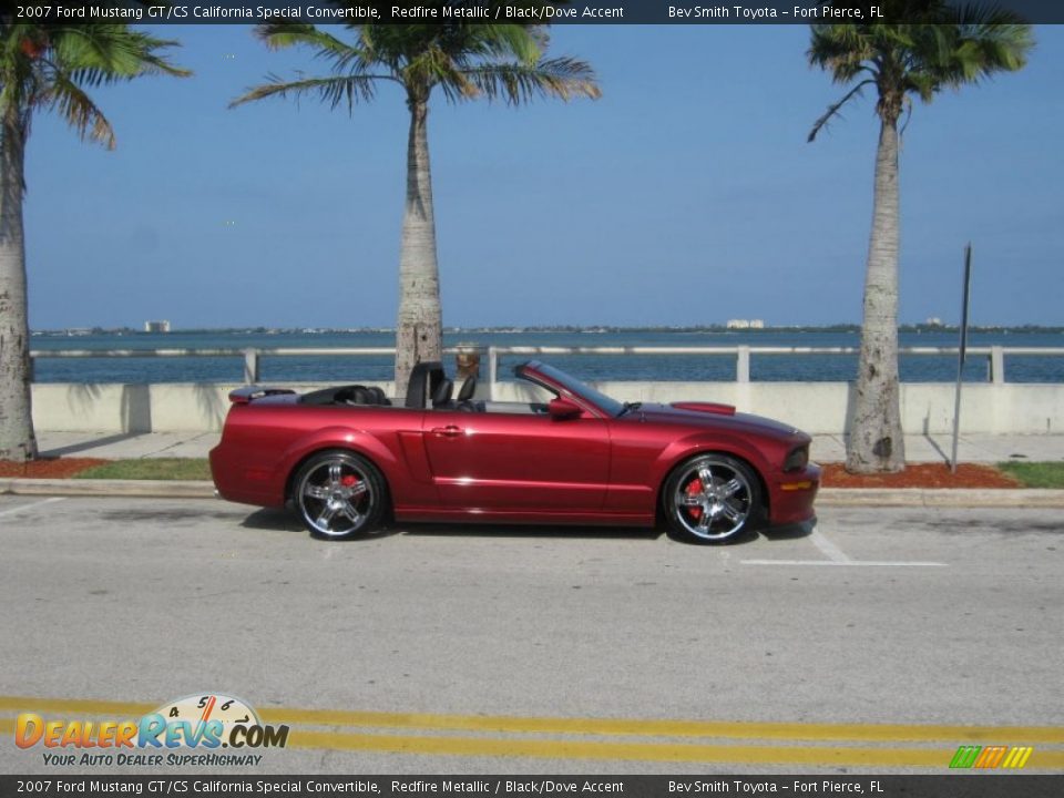 2007 Ford Mustang GT/CS California Special Convertible Redfire Metallic / Black/Dove Accent Photo #8