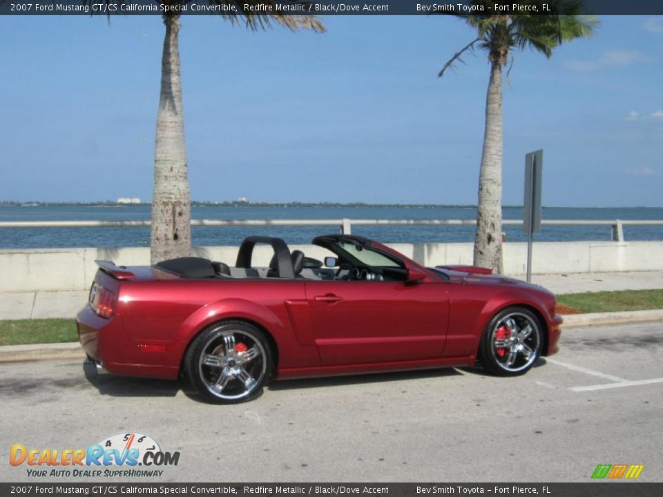 2007 Ford Mustang GT/CS California Special Convertible Redfire Metallic / Black/Dove Accent Photo #9