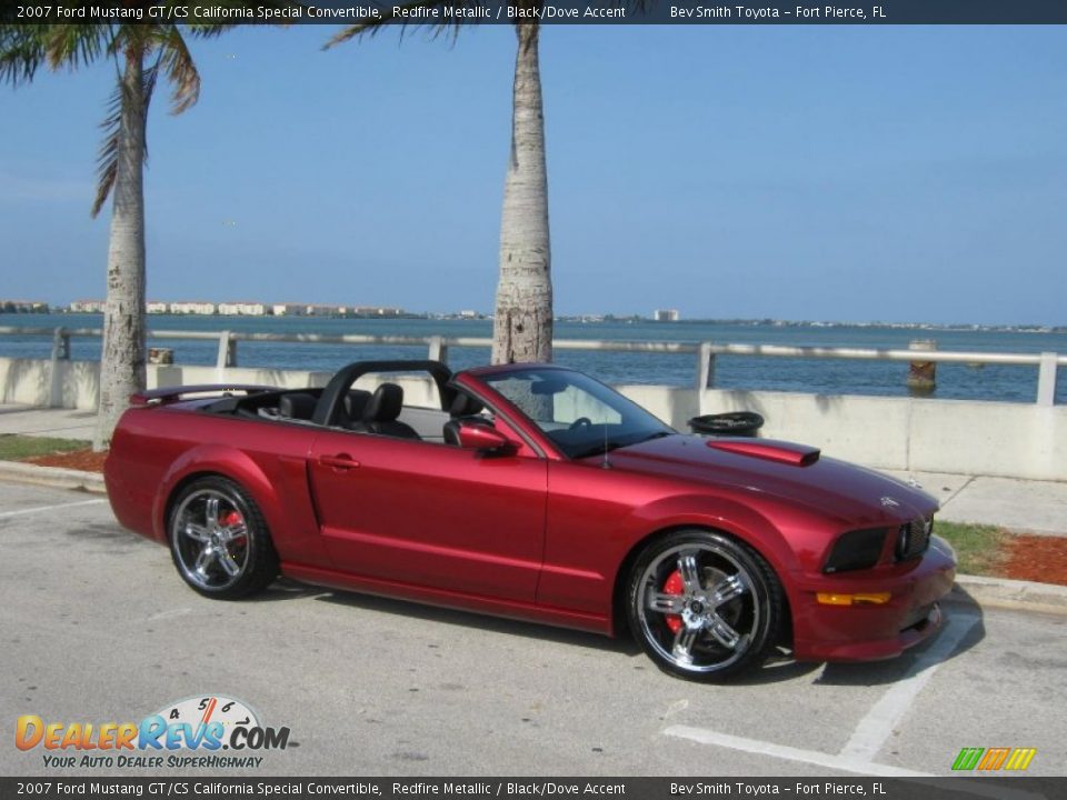 2007 Ford Mustang GT/CS California Special Convertible Redfire Metallic / Black/Dove Accent Photo #10