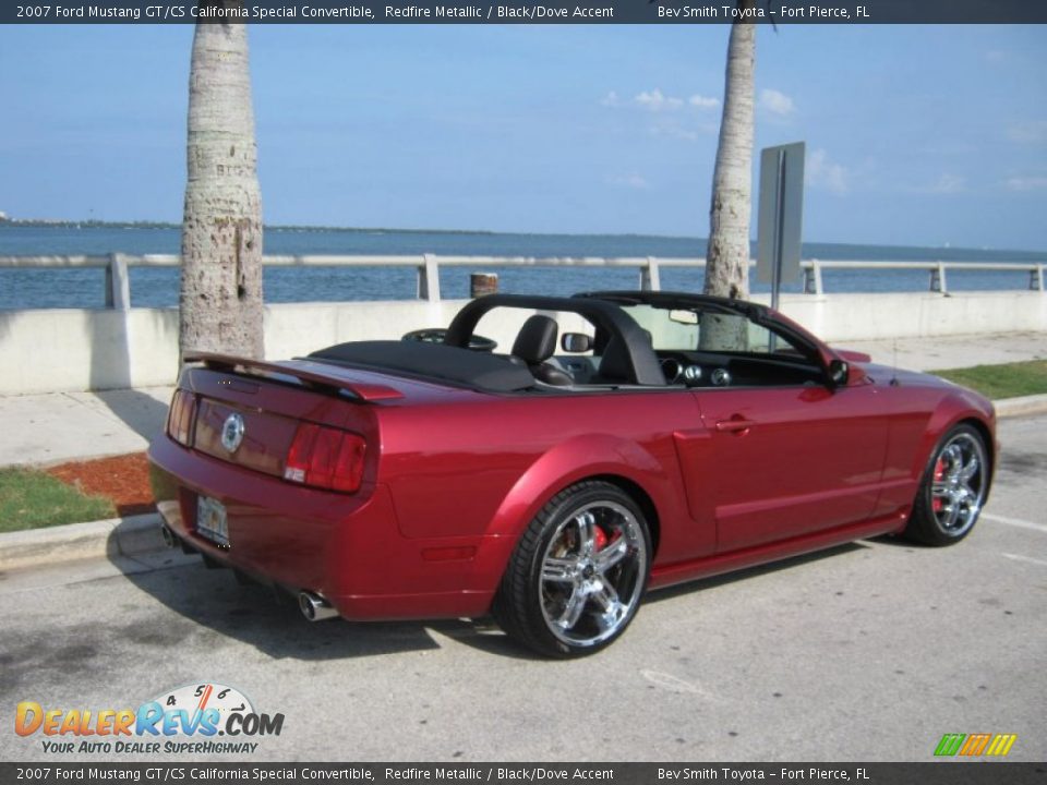 2007 Ford Mustang GT/CS California Special Convertible Redfire Metallic / Black/Dove Accent Photo #12