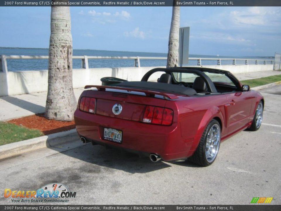 2007 Ford Mustang GT/CS California Special Convertible Redfire Metallic / Black/Dove Accent Photo #13