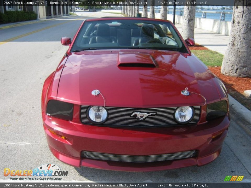 2007 Ford Mustang GT/CS California Special Convertible Redfire Metallic / Black/Dove Accent Photo #14