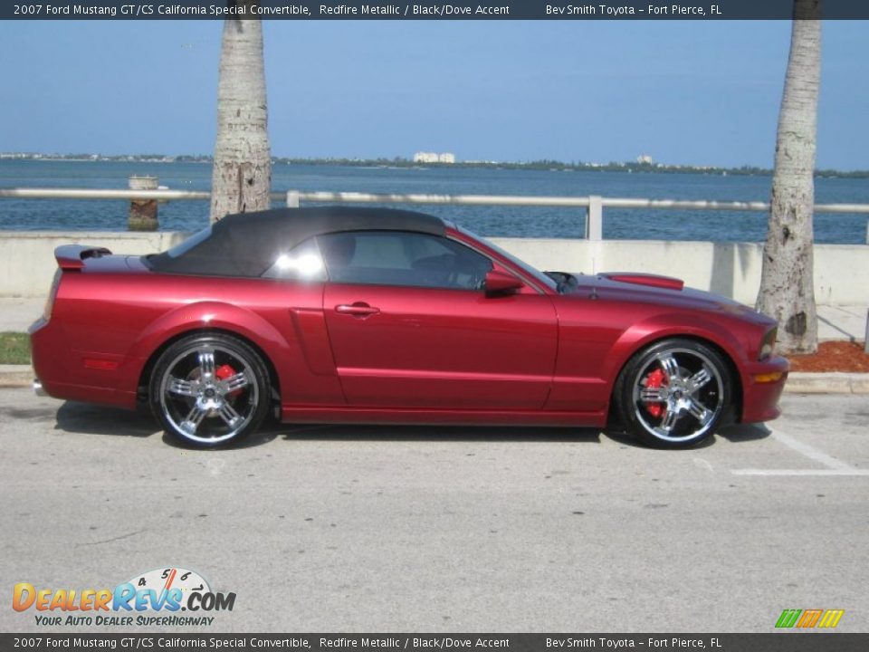 2007 Ford Mustang GT/CS California Special Convertible Redfire Metallic / Black/Dove Accent Photo #15