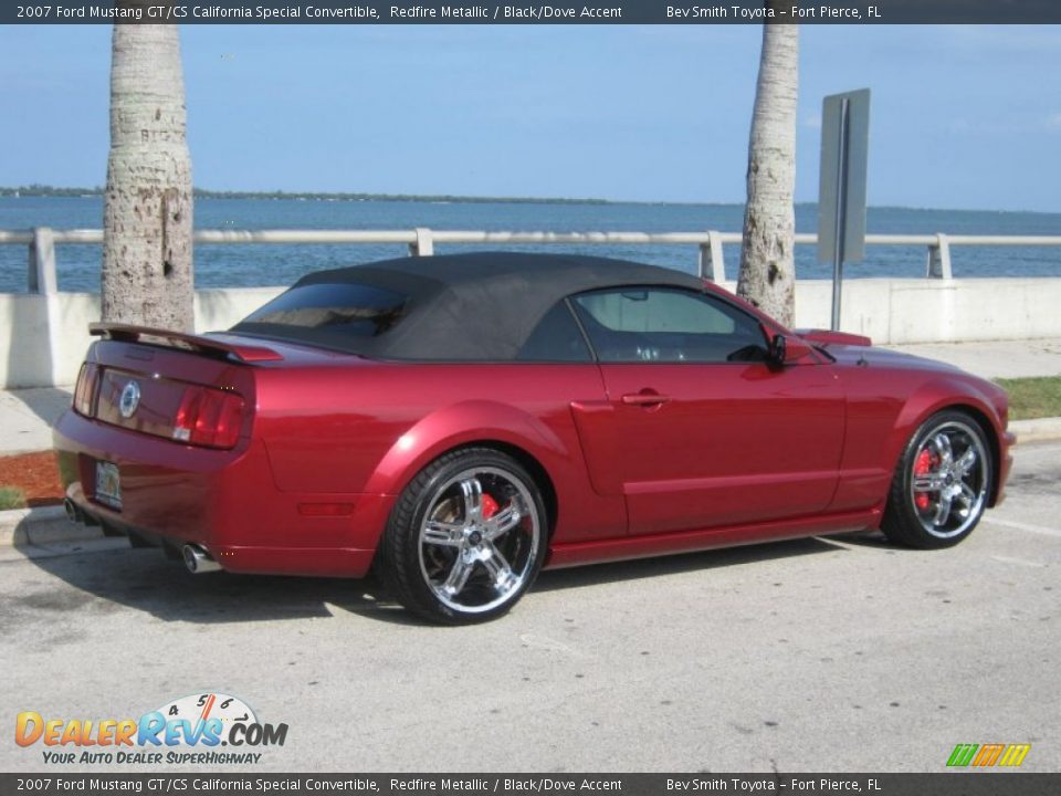 2007 Ford Mustang GT/CS California Special Convertible Redfire Metallic / Black/Dove Accent Photo #16