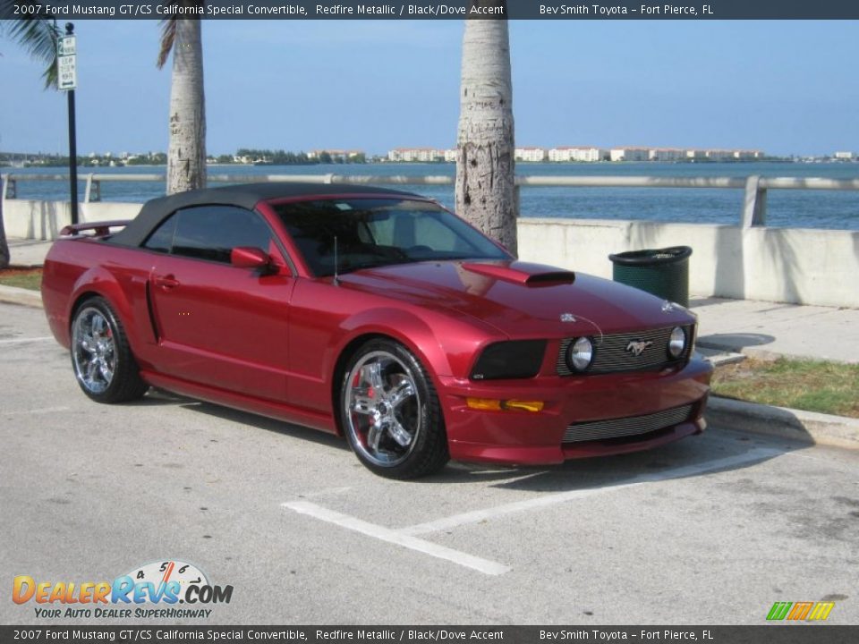 2007 Ford Mustang GT/CS California Special Convertible Redfire Metallic / Black/Dove Accent Photo #17