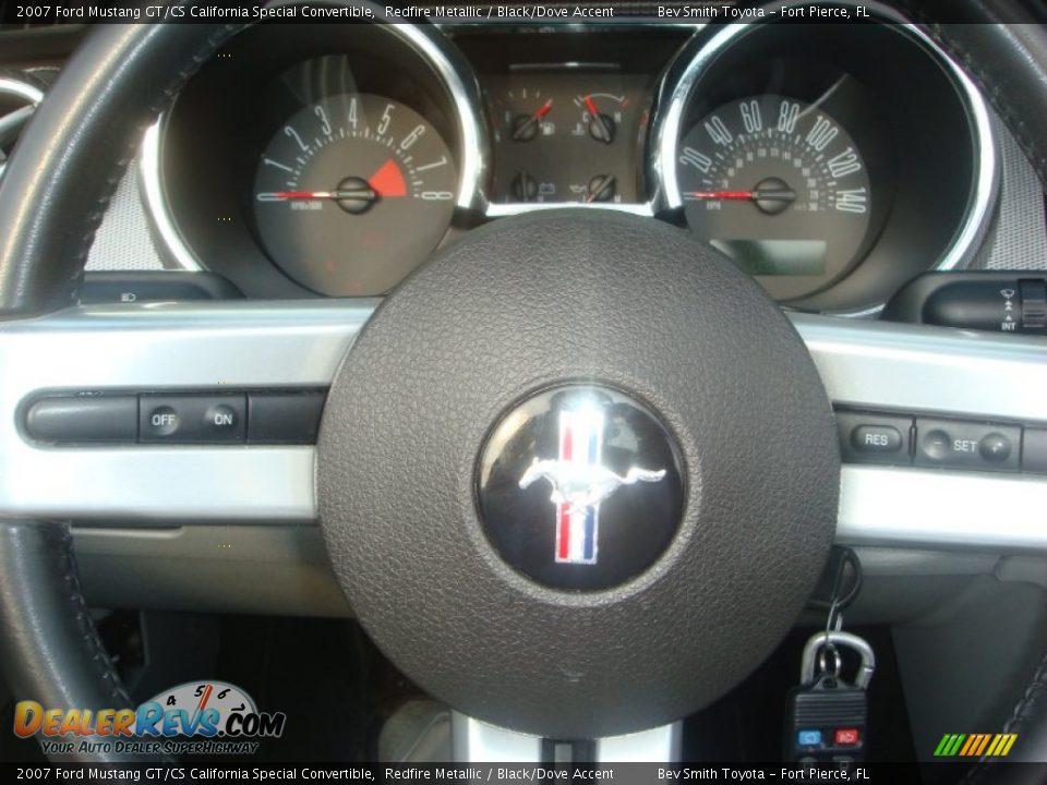 2007 Ford Mustang GT/CS California Special Convertible Redfire Metallic / Black/Dove Accent Photo #22