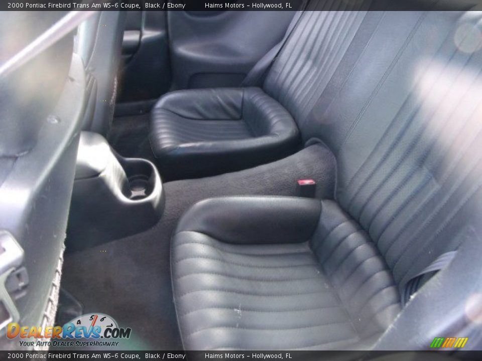 2000 Pontiac Firebird Trans Am WS-6 Coupe Black / Ebony Photo #15