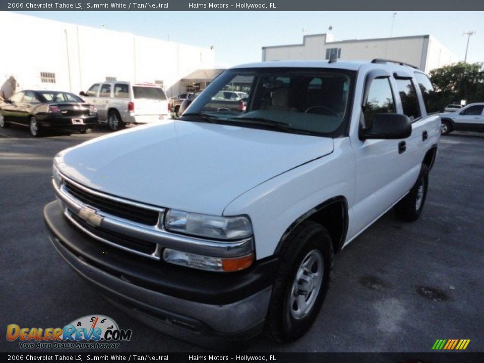 2006 Chevrolet Tahoe LS Summit White / Tan/Neutral Photo #1