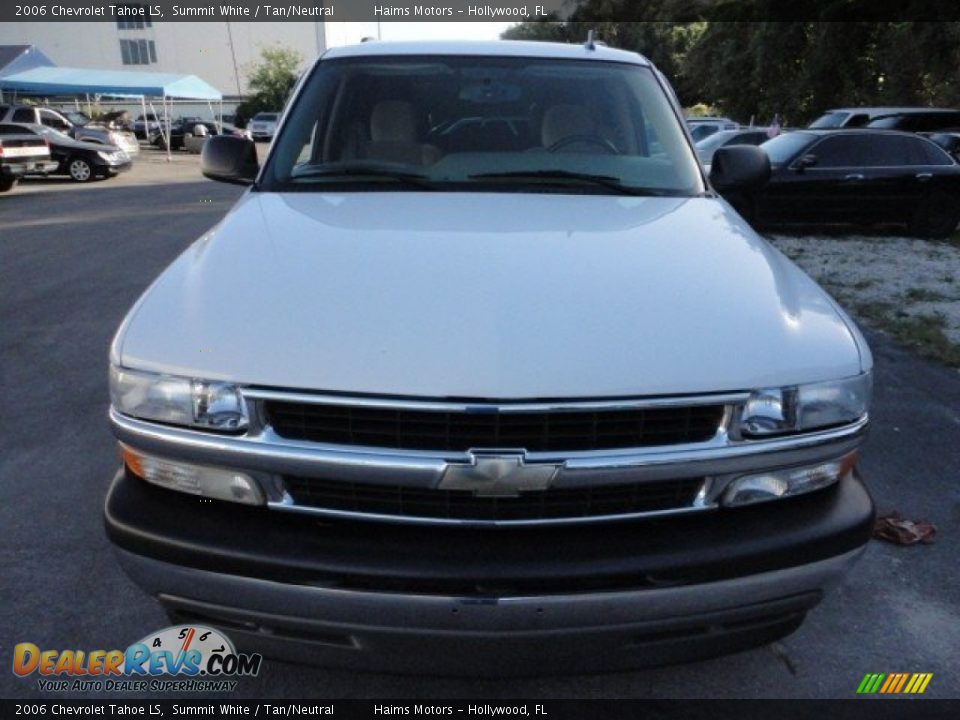 2006 Chevrolet Tahoe LS Summit White / Tan/Neutral Photo #2