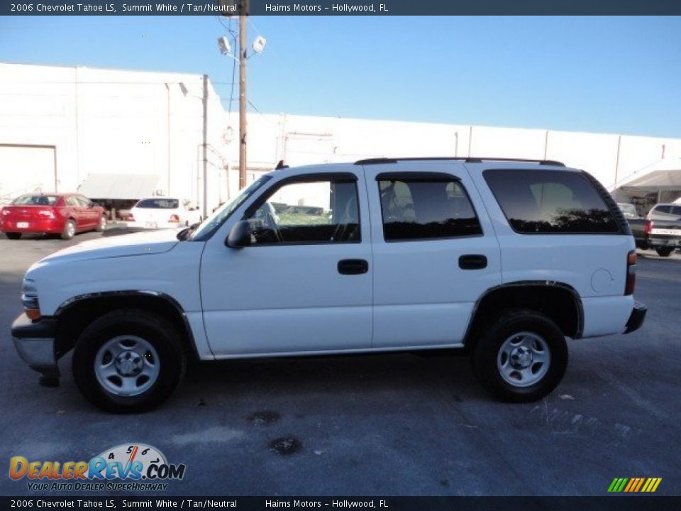 2006 Chevrolet Tahoe LS Summit White / Tan/Neutral Photo #3