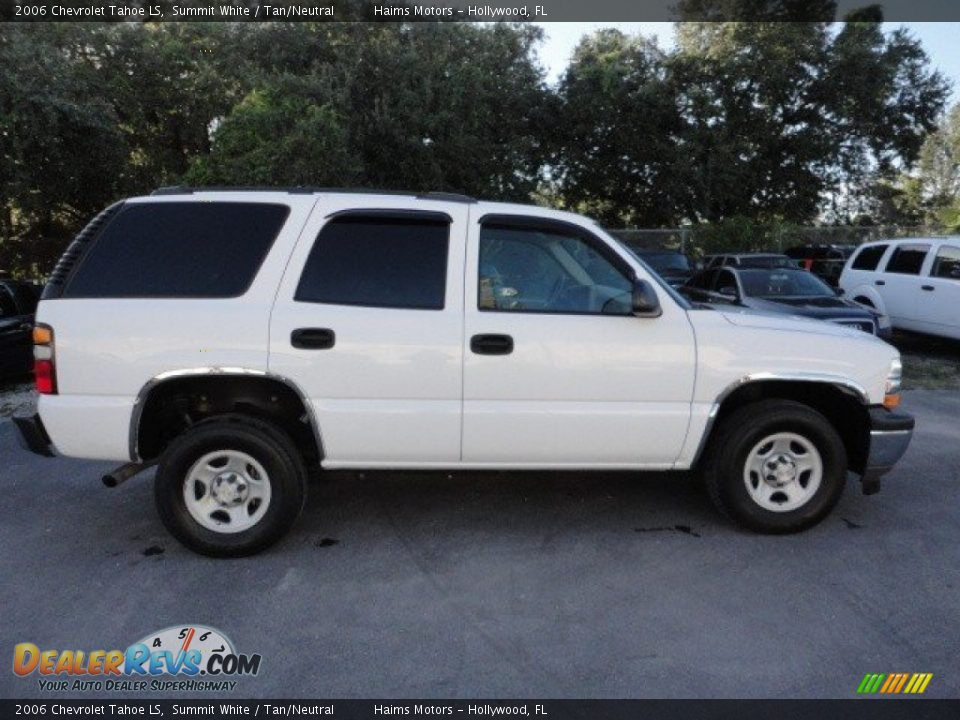 2006 Chevrolet Tahoe LS Summit White / Tan/Neutral Photo #6