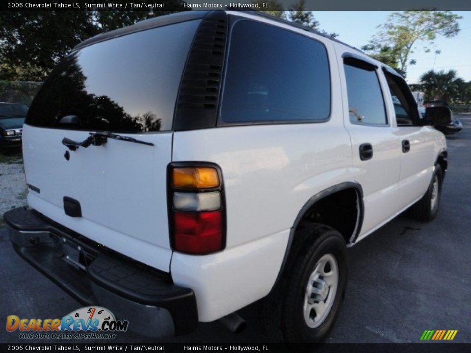2006 Chevrolet Tahoe LS Summit White / Tan/Neutral Photo #7