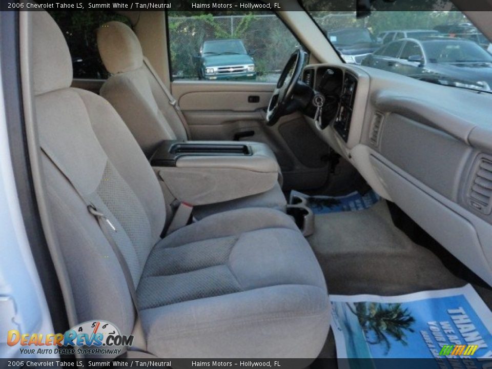 2006 Chevrolet Tahoe LS Summit White / Tan/Neutral Photo #13