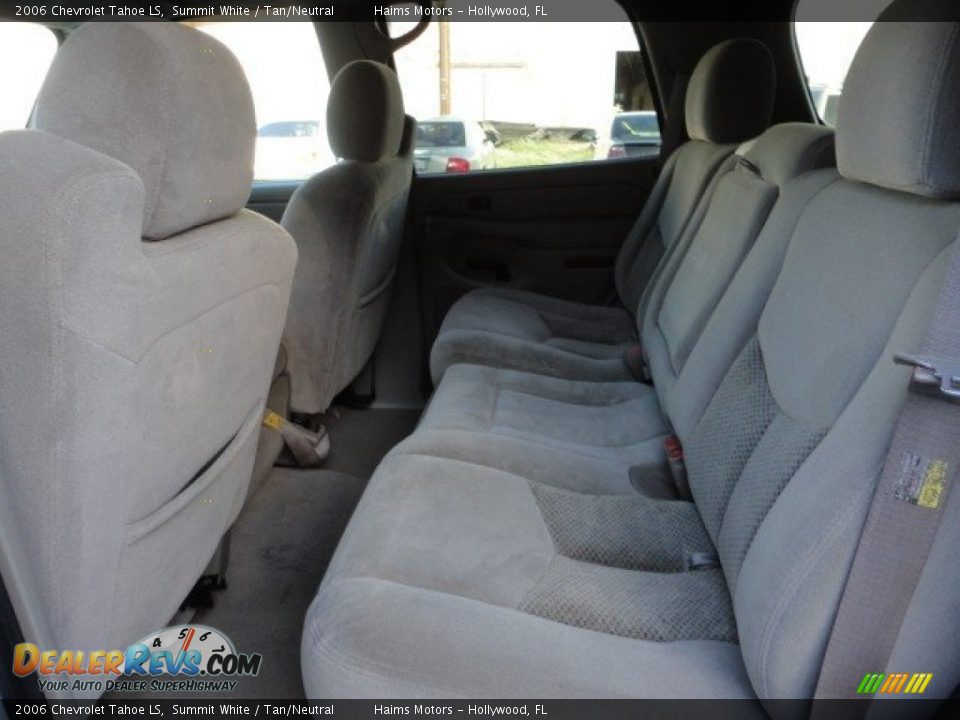 2006 Chevrolet Tahoe LS Summit White / Tan/Neutral Photo #18