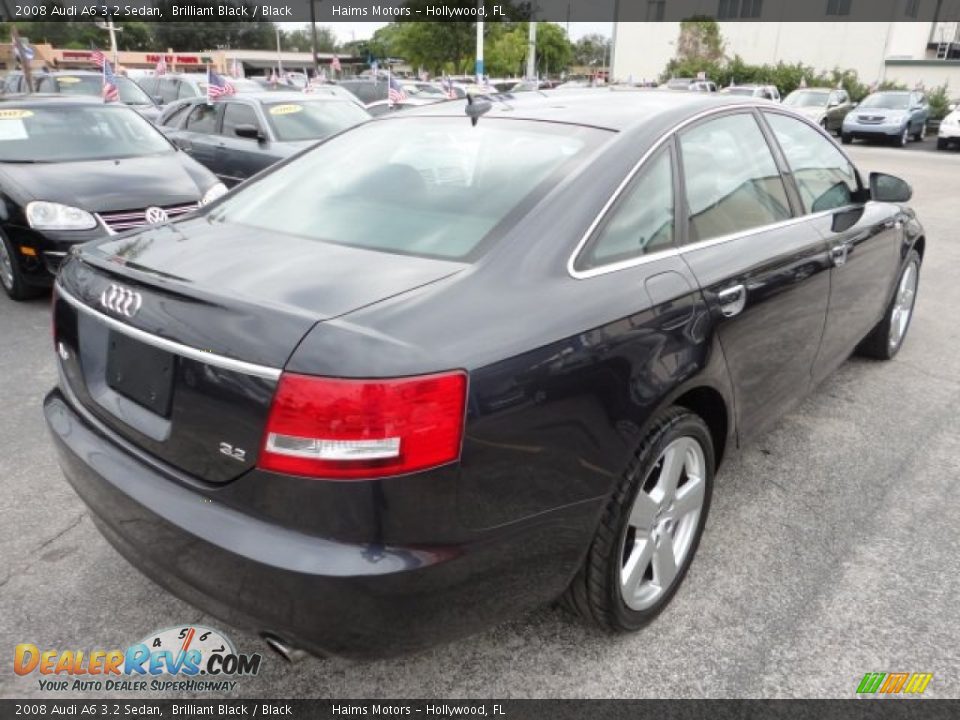 2008 Audi A6 3.2 Sedan Brilliant Black / Black Photo #2
